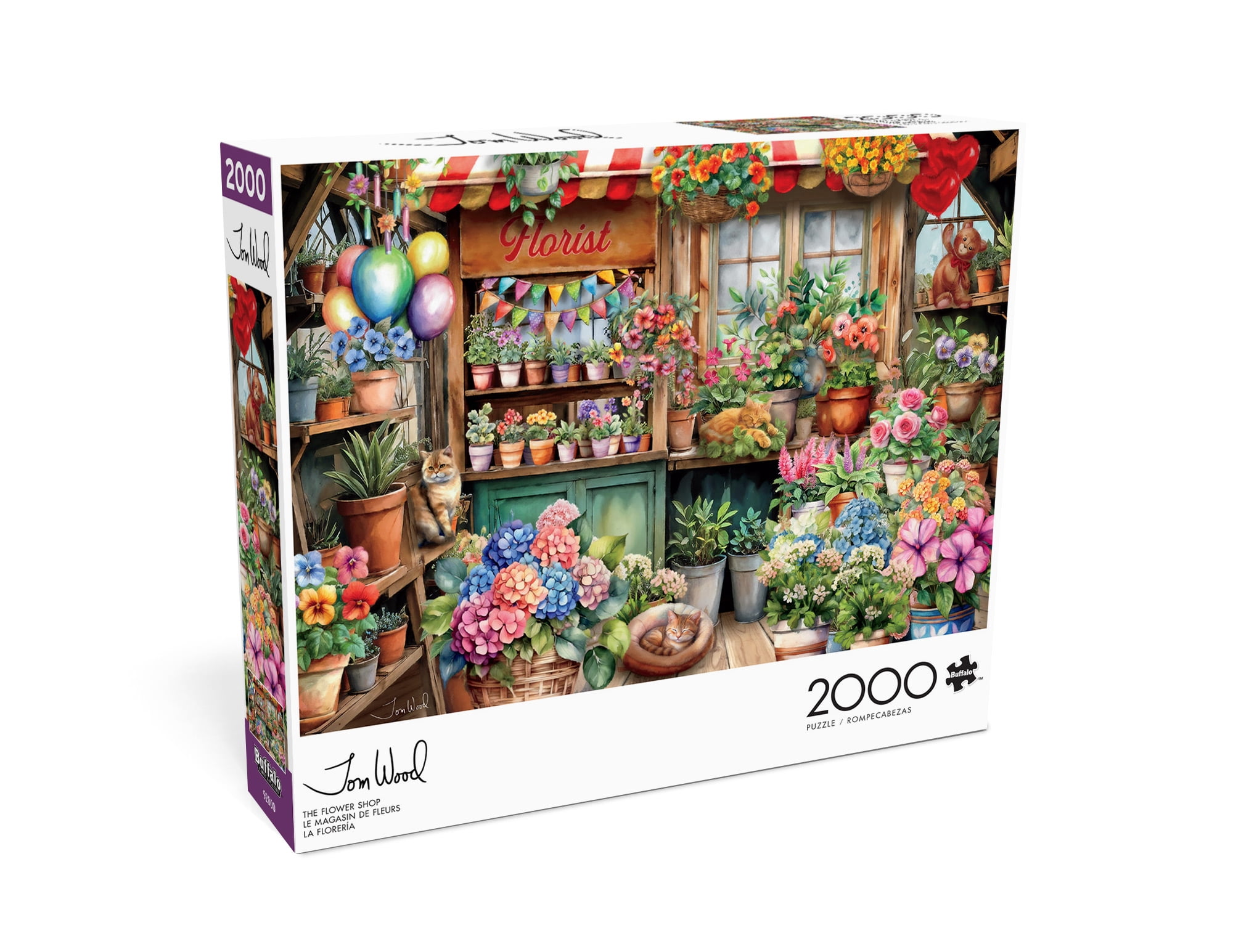 Buffalo Games The Flower Shop 2000-Piece 26.75 x 19.75-inch