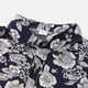 thumbnail image 4 of Camisas De Franela Para Hombre Camisa Casual Fashion de hombres Tops Floral Hawaii imprimió camiseta de manga corta de Top Guapo Camisa de Collar Button (Black, L), 4 of 5