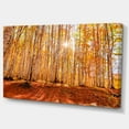 thumbnail image 2 of Forêt Rouge Colorée au Coucher du Soleil - Art Moderne sur Toile, 2 of 3