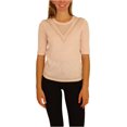thumbnail image 2 of maison Jules Womens Intarsia Pullover Sweater, Pink, X-Large, 2 of 4