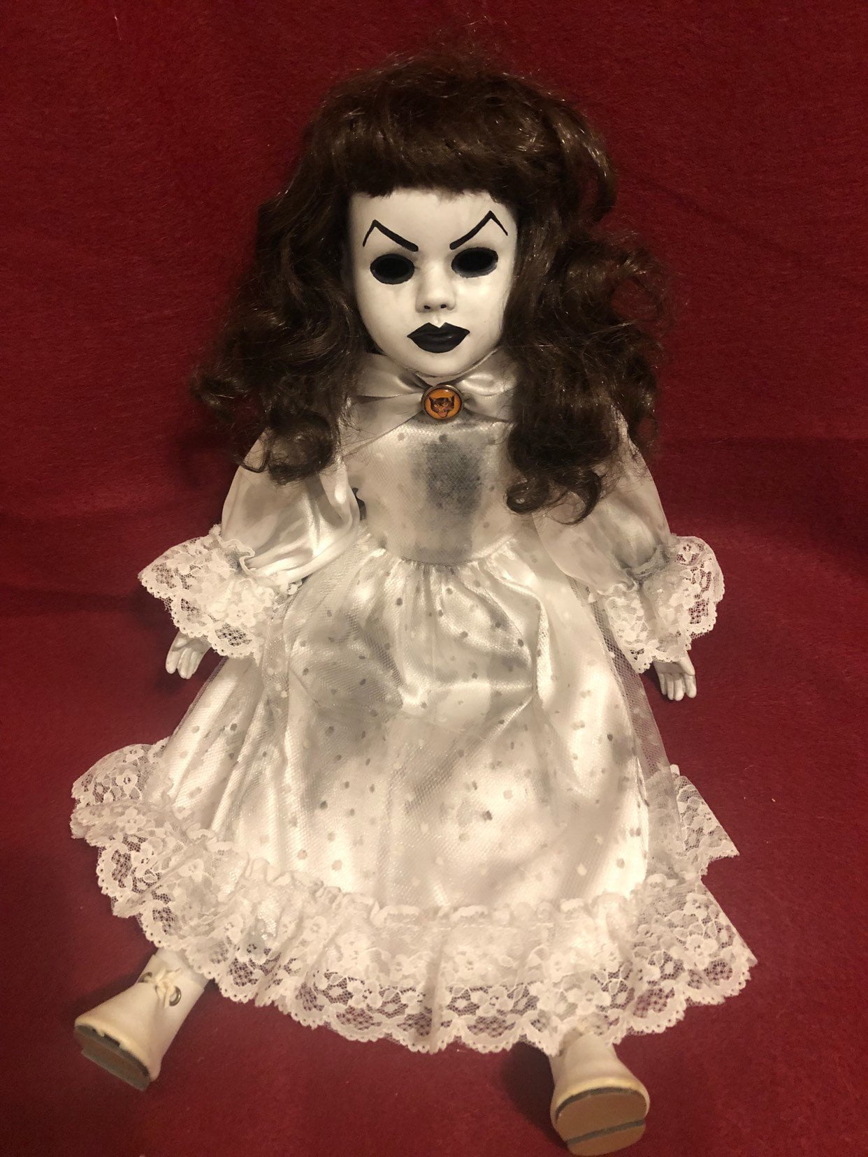 creepy cat doll