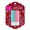 eos Holiday Collection Lip Balm Sticks, Vanilla Confetti & Pink Champagne, All-Day Moisture, Made for Sensitive Skin, 0.14 oz, 2-Pack