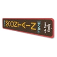 thumbnail image 4 of On Mountain Time Novelty Decor, Metal Wall Sign - 4x18 Inches, 4 of 4