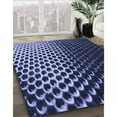 thumbnail image 3 of Ahgly Company Tapis d'Intérieur Lavables en Machine, Rectangle Bleu Nuit Transitionnel, 5' x 7', 3 of 7