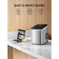 thumbnail image 6 of Wizisa Ice Maker Machine for Countertop, 9 Bullet Ice Cubes Ready in 6 Minutes, 26lbs in 24Hrs Portable Ice Maker Machine Self-Cleaning, 2 Sizes of Bullet-Shaped Ice for Home Kitchen Office Bar Party, 6 of 7
