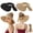 Black, Khaki, variant on 2-Pack Women's Foldable Wide Brim Sun Hat, UPF Sun Protection Straw Hat, Ponytail Opening & Bow Design Straw Sun Hat for Beach, Vacation, Summer Outdoor, Black/Khaki & Beige/White