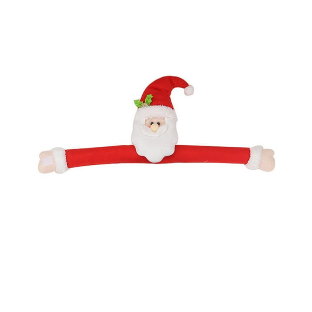 Advancent Navidad cortina hebilla Tieback Santa Claus muñeco de nieve Tiebacks adornos calambre anillo ventana decoración Navidad fiesta en Kits de decoración para fiestas Papá Noel