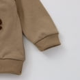 thumbnail image 4 of Zshosam Fall Baby Girl Clothes Girls Clothes Sweatsuit Long Sleeve Sweatshirt and Pants Outfits 2 Piece Fall WInter Girls' Clothing Sets,Coffee 3-6 Months, 4 of 9