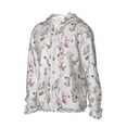 thumbnail image 2 of Pofeuu Orchids Flowers Print Sun Protection Outdoor Lightweight Full Zip UV Cooling Hoodie Long Sleeve Summer Clothing for Outdoor Hiking-Medium, 2 of 5