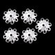 thumbnail image 4 of 5 piezas flor de ciruelo de metal retro espaciador extremo flores tapas de  intermedias para la fabricación de joyas Plata Baoblaze Flor del casquillo del grano, 4 of 8