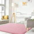 thumbnail image 6 of TWINNIS Super Soft Fluffy Carpets Shaggy Area Rugs For Living Room Bedroom Nursery Room,6'x9',Pink, 6 of 7