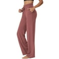 thumbnail image 3 of SOMER Womens Yoga Sweatpants Wide Leg Lounge Pajamas Pants Drawstring Workout Comfy Joggers Pants with Pockets, 3 of 6
