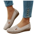 thumbnail image 1 of Womens Knit Orthopedic Wedges Slip on Loafers Fall Casual Walking Driving Non Slip Work Shoes, 1 of 8