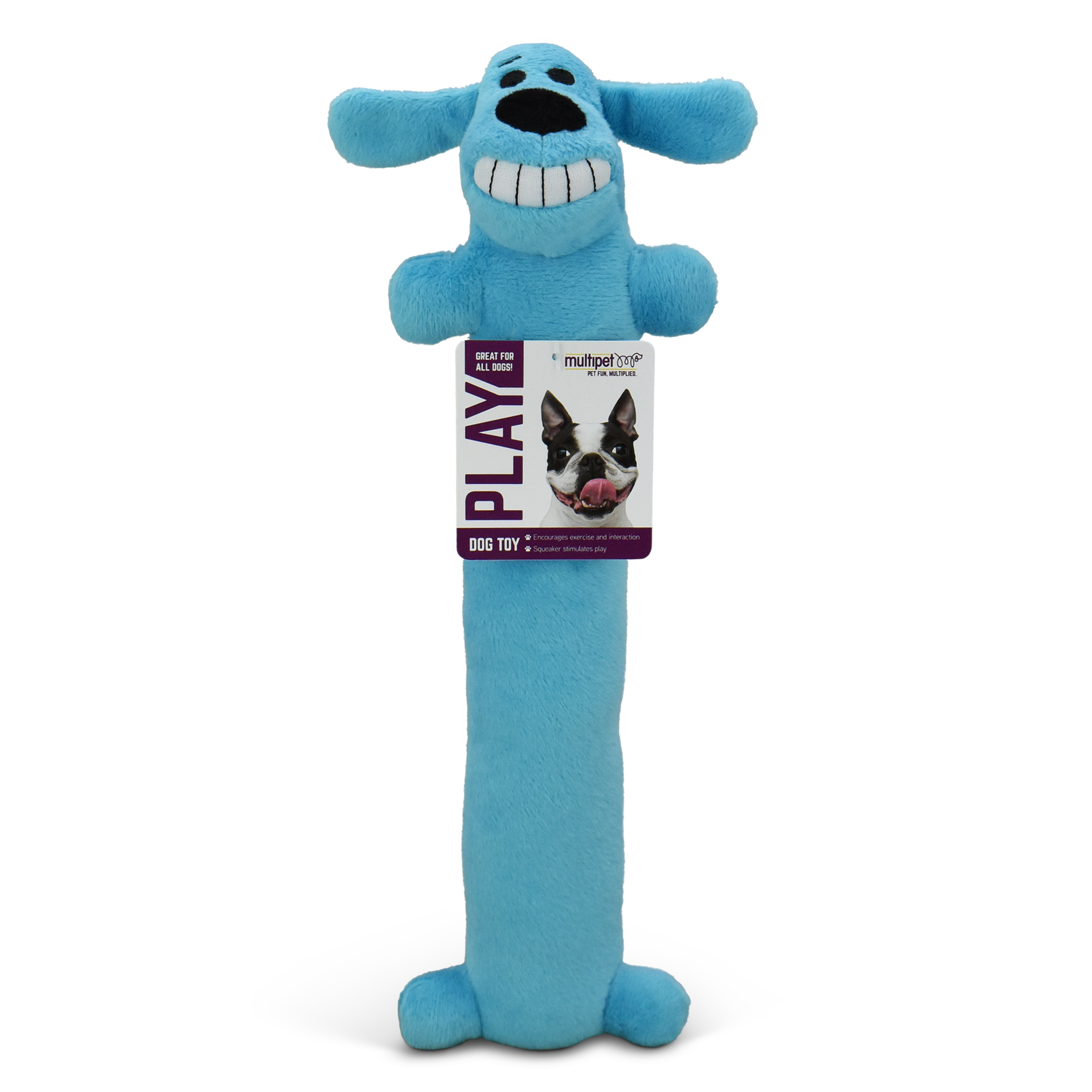 Multipet Smiling Loofa Dog Toy, Medium, 12 inches photo 3