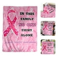 thumbnail image 3 of Yaouit Breast Cancer Blanket Pink Ribbon Breast Cancer Super Soft Throw Blanket Pink Ribbon Bed Blankets Flannel Warm Cozy Gifts for Women Girls 59x51inch, 3 of 9