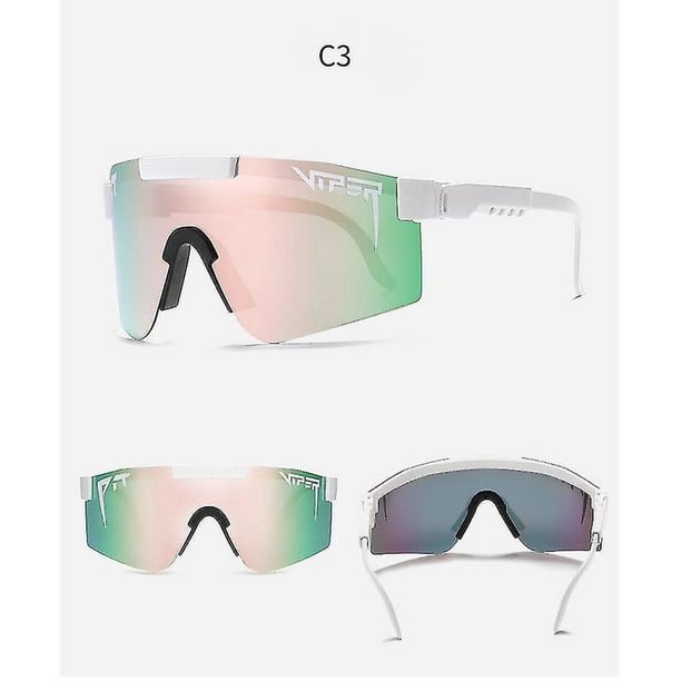 Pit Viper UV400 Polarized Sunglasses – Shield Style For Cycling, Driving, Gym, & Outdoor Sports