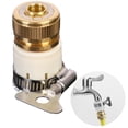 thumbnail image 1 of Coofit Water Faucet Adapter 1/2 Inch to 3/4 Inch Brass Hose Fitting for Washing Machine, 1 of 7