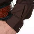 thumbnail image 4 of Cinch Men's Solid Button Down Long Sleeve Western Shirt Brown Large, 4 of 4