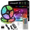thumbnail image 1 of Kit de luces de tira LED a prueba de agua 2x5m (Total 32.8ft) 5050 RGB Tiras de 300led Iluminación Tira de luces que cambian de color FlexibColor para la decoración del hogar del dormitorio Adepaton CJWUS-2119, 1 of 8
