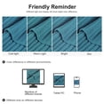 thumbnail image 7 of Unique Bargains Cable Knitted Bed Sofa Throw Blanket Teal Blue 71" x 79", 7 of 7