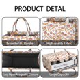 thumbnail image 4 of Large Capacity Tote Bag,White Orange Baseball Gear Pattern Handbag Fashion Luxury Tote Bag,15.7"x13"x 5.1" Inches,Laptop Compatible, 4 of 6