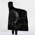 thumbnail image 1 of CNKOO Linen Purity Universe Galaxy Print Soft Fluffy Wearable Blankets Nebula Hooded Throw Wrap Robe, 1 of 2