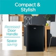 thumbnail image 3 of BLACK+DECKER BCRK32B Réfrigérateur Compact Energy Star Porte Simple Mini Frigo avec Congélateur, 3.2 Pieds Cubes, Black, 3 of 7