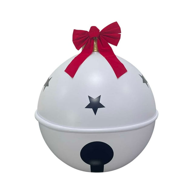 Outdoor Christmas Decorations Inflatable Christmas Ball with Bow and Bells Ornament Tree Hanging Decoration and Yard Decoration Ball Christmas Tree Decorations