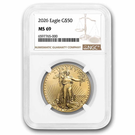 2026 1 oz American Gold Eagle MS-69 NGC