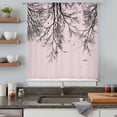 thumbnail image 3 of Pink Black Branches Sheer Curtains 84 Inches Long, Botanical Dead Tree Birds Light Filering Curtains, Breathable Simi Curtain Privacy Drapes for Living Room Bedroom Lightweight Window Treatment, 3 of 7