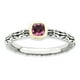 Sterling Silver & 14k Stackable Expressions Checker-cut P. Tourmaline Bague Taille 8 – image 1 sur 3