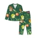 thumbnail image 1 of Balery Vegan Conjunto de Pijama con Estampado para Mujer, Conjunto de Dos Piezas con Manga Larga, Ropa de Dormir Suave con Bolsillos, Pijamas Cómodos-Large, 1 of 7