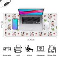 thumbnail image 5 of Long Mouse Pads for Desk,White Cow Strawberry Heart Pattern Desk Mats on Top Of Desks, Desk Mouse Pad Extra Large with 3mm Non-Slip Base and Stitched Edge for Gaming,Office,Work,Home 35.4"x15.7", 5 of 6