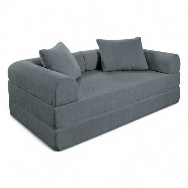 SOFA CAMA TEDDY CHENILLE SMOKE