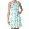 thumbnail image 3 of maison Jules Womens Cherry Fit & Flare A-line Dress, Blue, X-Small, 3 of 4