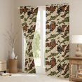 thumbnail image 3 of Homewish Retro Camo Camouflage Blackout Curtains Set of 2 (52x84 Each),Rustic Farmhouse Window Curtains,Green Brown Beige Curtains and Drapes For Teens,Microfiber Bedroom Decor, 3 of 6
