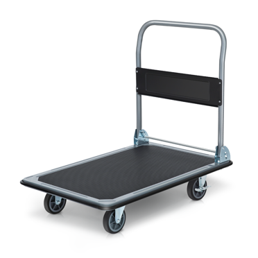 UBMOVE 4-Wheel Carpeted Office Moving Dolly With 3.5" Deluxe Gray Casters – Heavy Duty