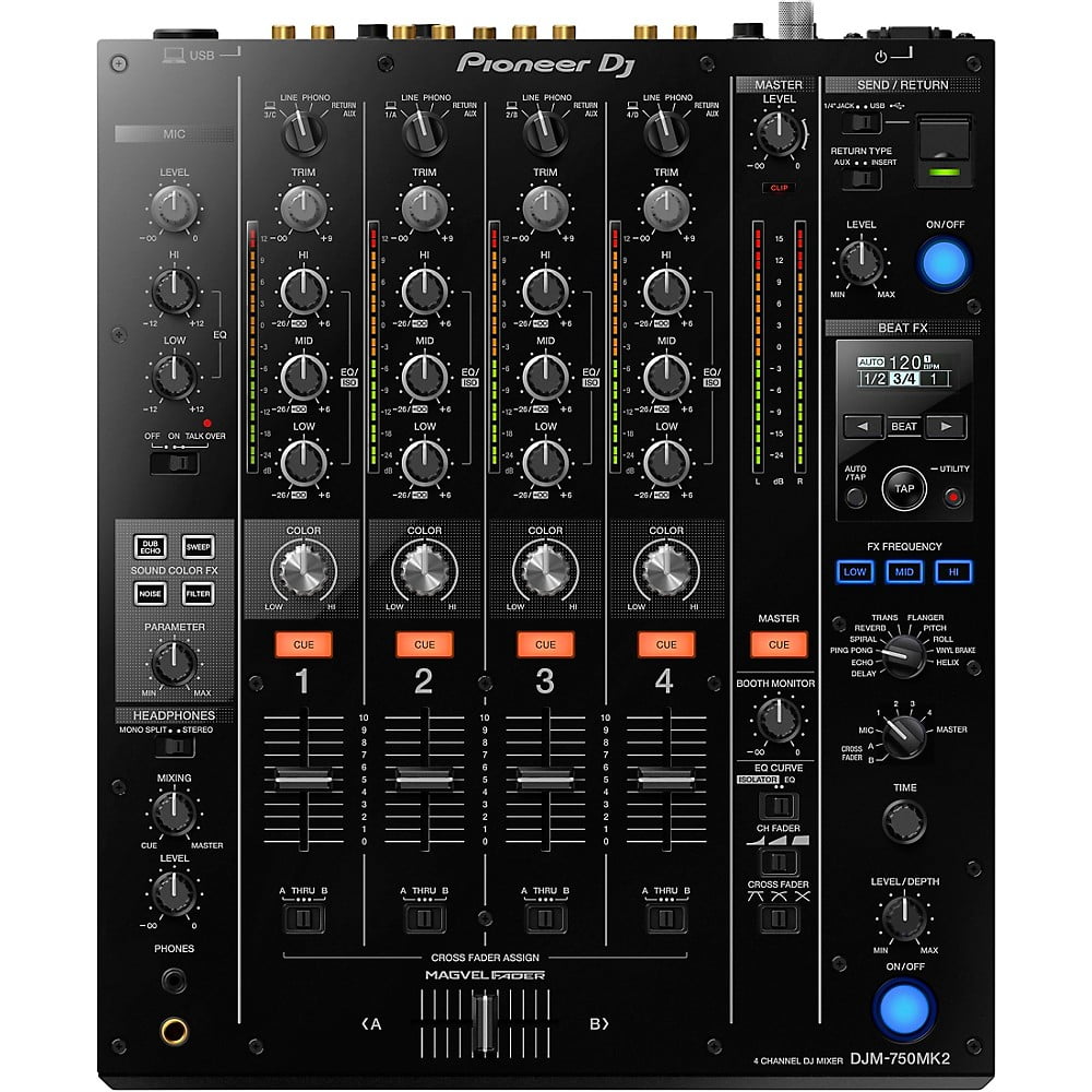 Pioneer DJ DJM750MK2 4Channel DJ Mixer with Effects and rekordbox