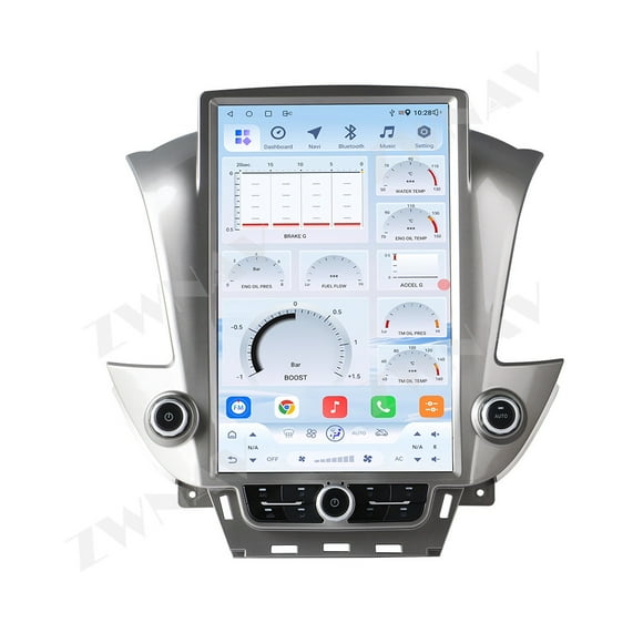 ZWNAV Radio de Voiture 14,5 Pouces pour GMC Yukon/Chevrolet Suburban/Tahoe 2014-2020 Dernière Interface UI Android 14 CarPlay Lecteur Multimédia GPS Unité Principale
