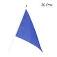 thumbnail image 3 of Uxcell Dark Blue Flag Stick, Hand Held Mini DIY Flag 8.2x5.5 inch Triangle Pack of 20, 3 of 5