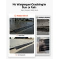 thumbnail image 4 of VEVOR Rubber Curb Ramp, 33069 lbs Load Capacity, 2 Inches Rise Height Heavy Duty Rubber Threshold Ramp with Drainage Tank for Wheelchairs, Strollers, Motorcycles, Cars, Lawn Mowers & Trailers, 2 Pack, 4 of 9