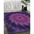 thumbnail image 3 of Ahgly Company Machine Washable Indoor Rectangle Transitional Dark Purple Area Rugs, 7' x 9', 3 of 7
