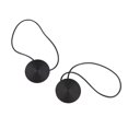 thumbnail image 2 of 2 Pieces Metal Curtain Tieback Polyester Pieces Metal Replacement Solid Color Household Bedroom Sunshade Drape Fastener Buckle Black, 2 of 8