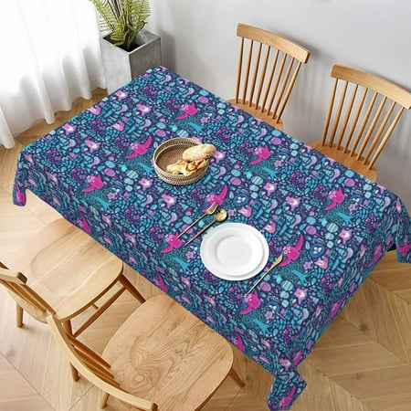 

Tablecloth Pink Owl Printing Table Cloth For Rectangle Tables Waterproof Resistant Picnic Table Covers For Kitchen Dining/Party(60x90in)