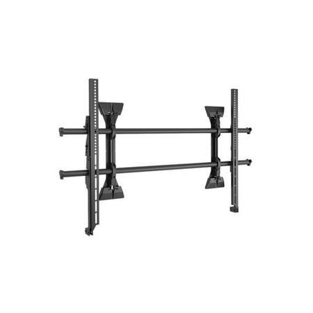 Chief - Extra-Large Fusion Micro-Adjustable Fixed Wall Display Mount for Most 55-100" TVs Up to 250lbs - Black