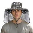 thumbnail image 3 of Kcolen Sun Hats for Men With Neck Flap Solar Powered Fan Hat Wide Brim Neck for Outdoor Summer Adventures, 3 of 5