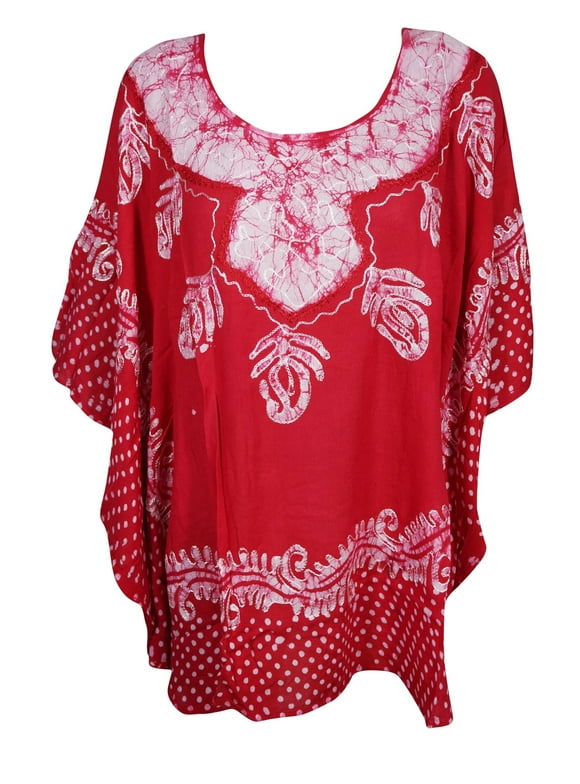 Loose Beach Tunic Top, Boho kaftan Top, cover