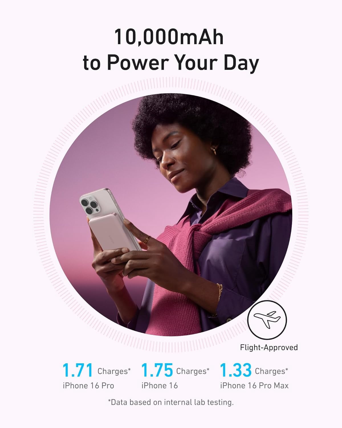 Anker Ultra-Slim 10,000mAh Magnetic Battery Pack, MagGo Power Bank, Qi2 Certified 15W Ultra-Fast Charger, Ergonomic Design