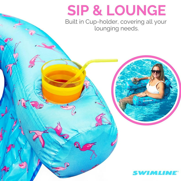 SWIMLINE ORIGINAL Fabric Covered U-Seat Inflatable Pool Float