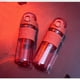 thumbnail image 5 of Toystoory Botella de agua deportiva transparente resistente al calor bebida directa 600ml ejercicio culturismo taza de paja Drinkware Teteras Rojo, 5 of 6